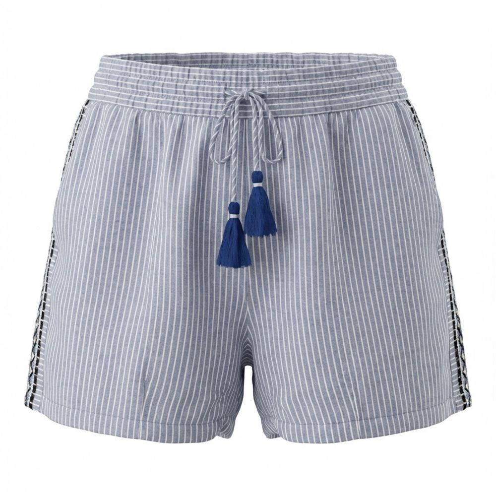 VINEYARD VINES GIRLS SWIMMING TRUNKS SIZE S BLUE WHITE STRIPES LINED